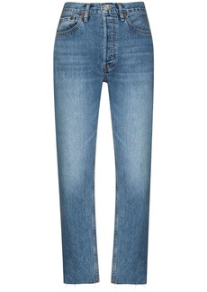Re/Done Stove Pipe cropped jeans