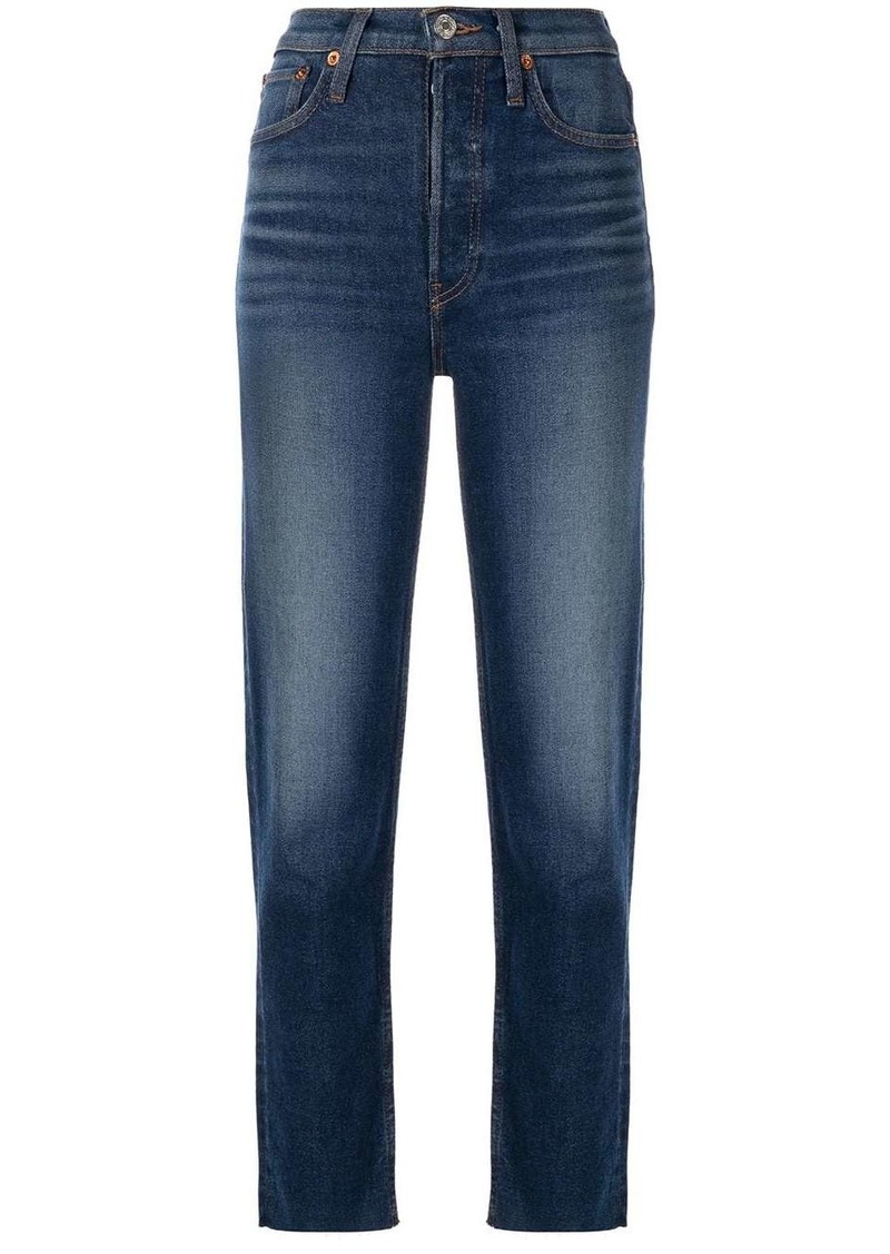Re/Done Stove Pipe high-rise jeans