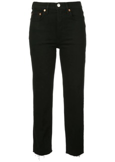 Re/Done straight cropped jeans