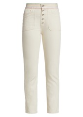Re/Done The Blanca High-Rise Straight Jeans