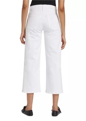 Re/Done Twill Mid-Rise Crop Wide-Leg Pants