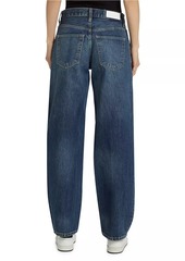 Re/Done Wide Tapered-Leg Jeans