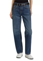 Re/Done Wide Tapered-Leg Jeans