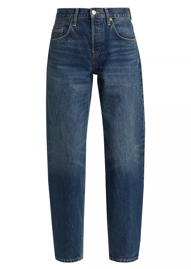 Re/Done Wide Tapered-Leg Jeans