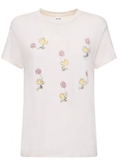 Re/Done Woodstock Printed Cotton T-shirt