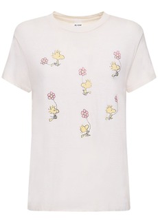 Re/Done Woodstock Printed Cotton T-shirt