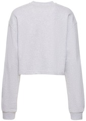 Reebok Classic Cotton V-neck Crop Sweatshirt