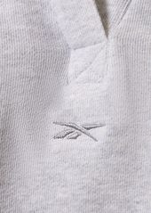 Reebok Classic Cotton V-neck Crop Sweatshirt