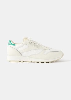 Reebok - Classic Leather And Mesh Trainers - Womens - Cream Green - 5.5 US