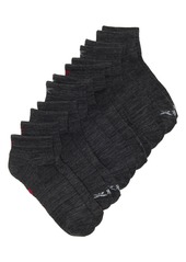 Reebok 6-Pack Quarter Length Socks in Black Df at Nordstrom Rack