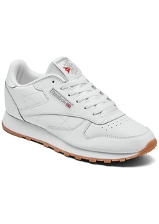 Reebok Big Kids Classic Leather Casual Sneakers from Finish Line - White