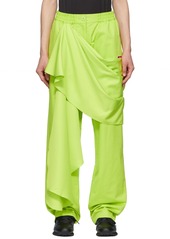 Reebok by Pyer Moss Green Cotton Trousers