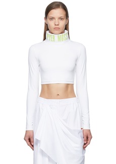 Reebok by Pyer Moss White Recycled Polyester Turtleneck
