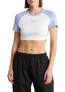 Reebok Classic Sparkle Crop T-Shirt in Lilglw at Nordstrom Rack