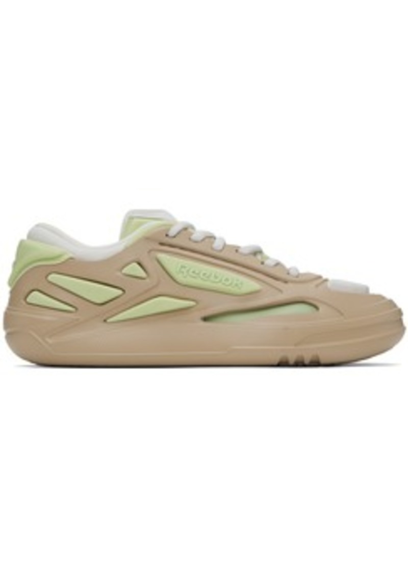 Reebok Classics Beige & Green Future Club C Sneakers