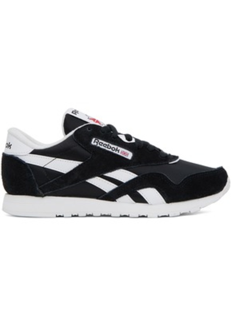 Reebok Classics Black Classic Nylon Sneakers