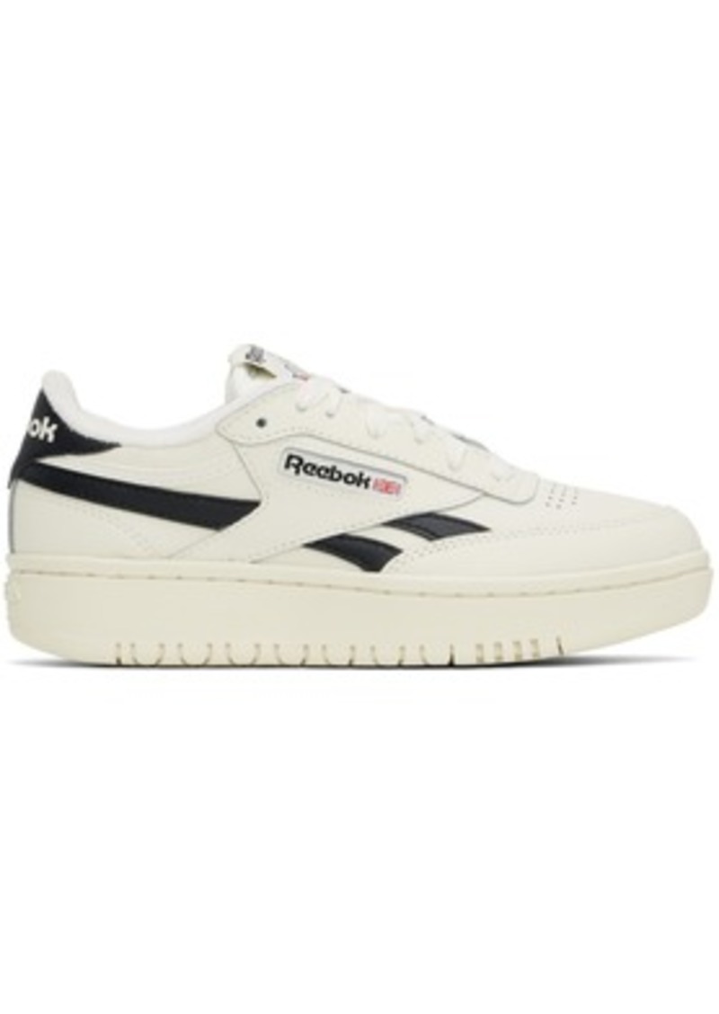 Reebok Classics Off-White & Black Club C Double Revenge Sneakers