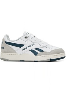 Reebok Classics White & Navy BB 4000 II Sneakers