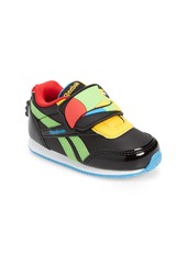 Reebok Kids' Royal CL Jog 2.0 Sneaker (Walker & Toddler) in Black/Lime Slice/Blue at Nordstrom Rack