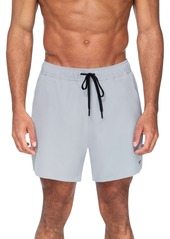 "Reebok Men's 5"" Quick-Dry Core Volley Swim Shorts - Grey"