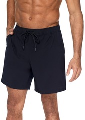 "Reebok Men's 7"" Compression Hybrid Swim Shorts - Black"