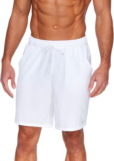 "Reebok Men's 9"" Athlete Volley Swim Shorts - White"