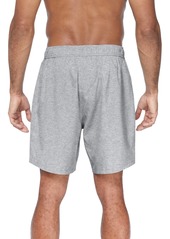 "Reebok Men's Athlete Volley Four-Way Stretch Quick-Dry 7"" Swim Trunks - Grey"