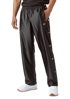 Reebok Men's Basketball Gold-Tone Snap Pants, Created for Macy's - Black