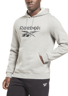 Reebok Men's Camo Logo Graphic Hoodie - Mgh/Grey Camo
