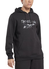 Reebok Men's Camo Logo Graphic Hoodie - Black/Grey Camo