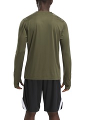 Reebok Men's Classic Fit Long-Sleeve Training Tech T-Shirt - Pure Gry