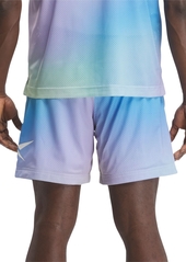 Reebok Men's Classics Dopamine Regular-Fit Ombre Printed Mesh Shorts - Blue Multi