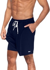 "Reebok Men's Core Stretch 7"" Volley Shorts - Black"