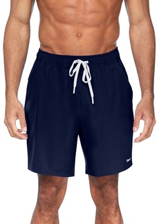 "Reebok Men's Core Stretch 7"" Volley Shorts - Navy"