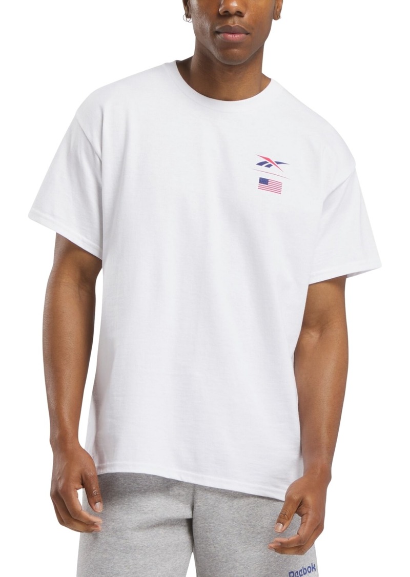 Reebok Men's Dedication Nation Graphic Regular-Fit T-Shirt - White