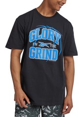 Reebok Men's Glory Grind Graphic T-Shirt - Black/vector Blue