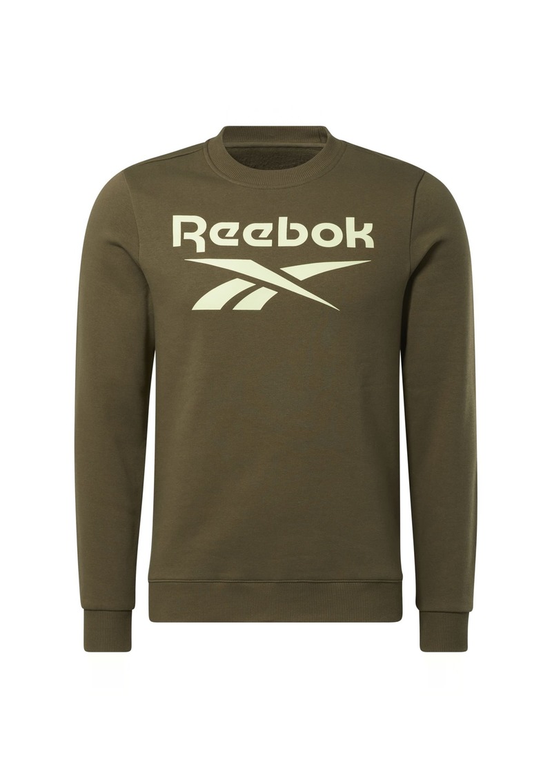 Reebok Men's Identity Big Logo Fleece Crew Sweatshirt  S