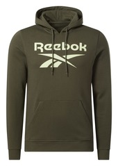 Reebok Men's Identity Fleece Stacked Logo Pullover Hoodie  S