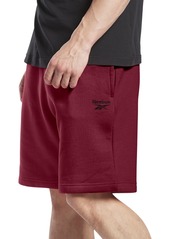 Reebok Men's Identity Regular-Fit Logo-Print Sweat Shorts - Classic Maroon