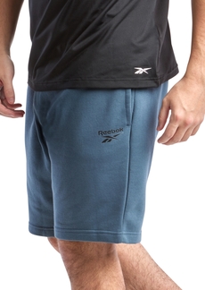 Reebok Men's Identity Regular-Fit Logo-Print Sweat Shorts - Hoops Blue