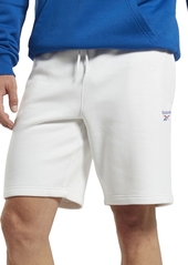 Reebok Men's Identity Regular-Fit Logo-Print Sweat Shorts - MGH/Black