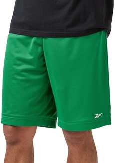 Reebok Men's Mesh Logo Basketball Shorts - Green
