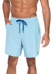 "Reebok Men's Quick-Dry 7"" Core Volley Swim Shorts - Light Blue"