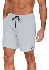 "Reebok Men's Quick-Dry 7"" Core Volley Swim Shorts - Grey"