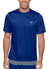 Reebok Men's Quick-Dry Logo Swim T-Shirt - Blue