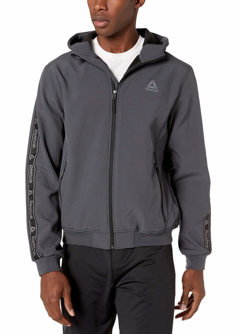 reebok men's softshell active jacket