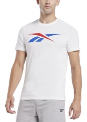 Reebok Men's Vector Logo Graphic T-Shirt - Black / White