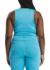 Reebok Plus Size Lux Contour Crop Top - Bold Cyan