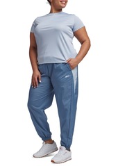 Reebok Plus Size Pull-On Logo Woven Track Pants - Vector Navy