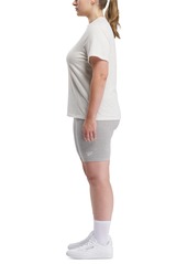 Reebok Plus Size Short Sleeve Logo Graphic T-Shirt - Chamel